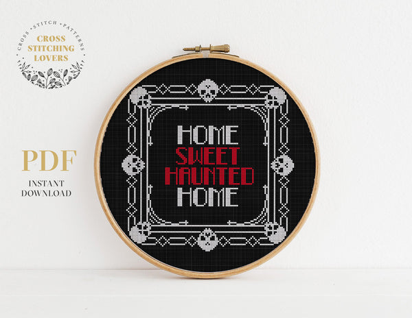 Haunted Home - Cross stitch pattern