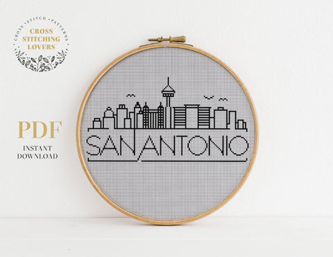 San Antonio - Cross stitch pattern